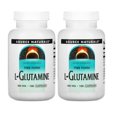소스내추럴스 L 글루타민 500mg 100캡슐 2병 glutamine, 100정, 2개, 100정