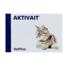 벳플러스 액티베이트 고양이 60캡슐 VetPlus AKTIVAIT 캣 인지기능 심장 신장 관리 복합항산화제, 1개, 뼈/관절강화