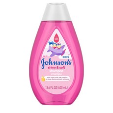 존슨즈 샤이니 앤 소프트 키즈 샴푸 아르간 오일 실크 프로틴 13.6fl oz, 1개
