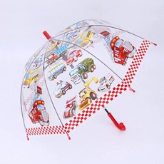 와이엑스 애니멀 프린트 아치형 투명 장우산 19인치 어린이 캐릭터우산