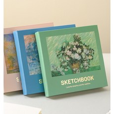 루제아나 미니 감성 성인용 스케치북 드로잉북, 1개, 전체 시트