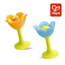 Hape 花朵造型 安全無毒材質 舒緩長牙不適 寶寶安心啃咬 訓練手部肌肉發展, Multicolor, 1個, 固齒器