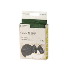 草恩貓砂 Catch 酶豆砂 貓砂／無粉塵／超凝結／高效除臭／可沖馬桶, 1個