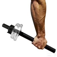 Fitarc 손목 회전 운동기 팔뚝 강화기 트레이너 회내/회외용 바 팔 레슬링 훈련 프로네이터 근육 라이너 개발자 - 특허 출원 중, Fitarc 1 In 팔뚝 강화기, 손목 바, 손목 컬, 1" Forearm Bar