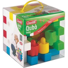 義大利Quercetti幼兒疊疊 公司貨 提盒 正版 立體概念, 1個, Multicolor
