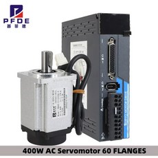 서보 모터 드라이버 CNC 400W 자기 60 3000 AC 케이블 17비트 플랜지 드라이브 키트 인코더 차폐, 0 4KW With brake