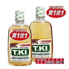 T.KI 鐵齒蜂膠漱口水(含氟) 350ml, 1個
