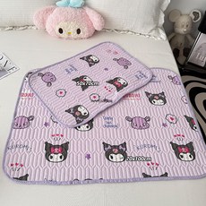 保潔墊 防尿墊 生理墊 庫洛米姨媽墊生理期床墊女生宿舍床上可洗月經例假防漏墊子隔尿墊 月經墊 生理期月經期, 糖小佳,70x100cm（舒適水洗棉款）, 1個