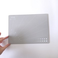 A4 양면 커팅 데스크매트 데스크 그레이, 본상품