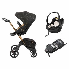 Stokke嬰兒車套裝：時尚高景觀嬰兒車、提籃、汽車安全座椅底座, 星光印記