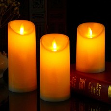 led 전자 건전지 양초 수유 침실 무드등 시위 촛불 가짜 초 10cm 촛불집회, 3-가짜초-15cm