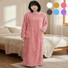 유니바운드 겨울잠옷 홈웨어 여성원피스 임산부원피스 실내복 여자잠옷 임