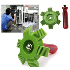 에어컨 복구 수리빗 열교환기 청소솔 콘덴서 라디에이터 필터 청소용 브러쉬 냉각핀 먼지제거 클리닝, 1개