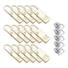 리빙준 셀프 지퍼 고리, 골드, 1세트