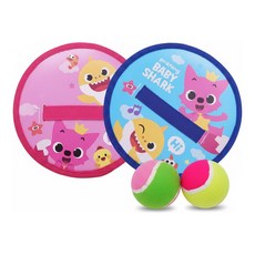 비앤씨 핑크퐁 캐치판 2종 + 공 2p 세트, pink + blue, 2개