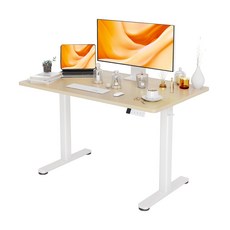 Claiks 높이조절 전동책상 모션데스크 공부 사무용 컴퓨터 책상 조절 스탠드 테이블, 자연