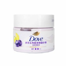 多芬 Dove 冰淇淋去角質身體磨砂膏, 1個, 藍莓雪酪香 50g, 50g