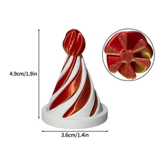 3D 프린팅 장난감 나선형 콘 장난감 2025 트렌디 장난감 피라미드 키즈 헬릭스 불가능한 피라미드 패스스루