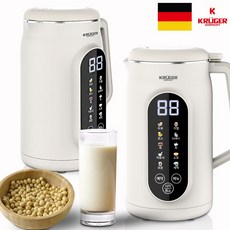 크루거 1.2L 대용량 두유제조기 SUS304 스텐 10엽칼날 죽 영양죽 메이커 과일주스 제조기 믹서기 기능, 두유제조기KRM-1239HP
