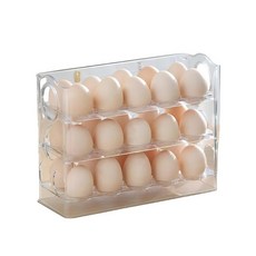 클로버 계란 닭걀 수납통 30알, 투명, 1개
