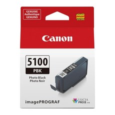 Canon PFI-5100 정품 포토 청록색 잉크 탱크 ImagePROGRAF PRO-310 프린터와 호환, Photo Black