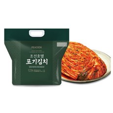 (매장정품) 조선호텔 김치 포기김치 2.5kg 배추 피코크 깔끔한 매운맛 여행 캠핑 탕비실 휴게실 직원실 231685, 1