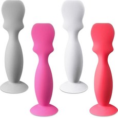 4팩 아기 기저귀 크림 주걱 엉덩이 페이스트 주걱 기저귀 크림 어플리케이터 베이비 부드럽고 유연한 실리콘 기저귀 래쉬 크림 브러시 엉덩이 주걱 남아 및 여아용 (그레이 로즈, 그레이, 로즈 레드, 화이트, 레드