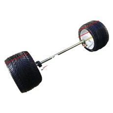 사발이 휠 타이어 자전거 험지 바퀴 보조바퀴 교체부품 강력한 튼튼한 부품 산악용 밸브 전기, 1. 65cm 리어 액슬  13X5.00-6 타이어(스