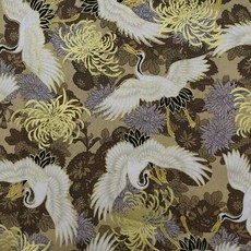 유카타 기모노 고양이 잠옷 프린트 강아지, C. 노랑 국화 학 쌀 금