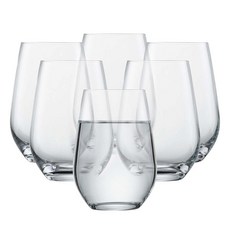 Schott Zwiesel Tritan Crystal Glass Forte Collection 범용/칵테일 텀블러 스템리스 와인 글래스 564.85ml19.1온스 6개 세