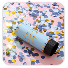 플래그잇 컨페티 파티 폭죽 웨딩 촬영 생일 종이 꽃가루 컨페티, 1개, 블루