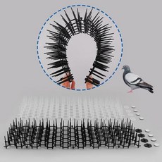 비둘기저지 철망 버드스파이크 410X140 택색상 에어컨실외기 비둘기 철망 쫒아내기 dew+1494Pl, 투명