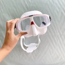 現貨 Aqualung Sphera X 新款思妃拉 自潛面鏡 [光頭面鏡王], 白/紅