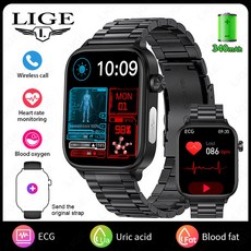 ET570 스마트 워치 ECG 스마트워치 남녀 블루투스 통화 AI 음성 SOS 건강 모니
