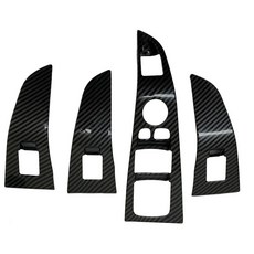 光亮碳纖維紋左駕車窗升降面板 窗戶開關面板 裝飾蓋 黏貼免拆 適合 19-25 G05 X5 G07 X7