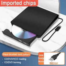 USB 3.0 외장 CD DVD 드라이브 CDDVD 휴대용 플레이어 버너 원 컴퓨터 노트북 광학 디스크 드라이브 플레이어 노트북 PC용, 3) C, 한개옵션2