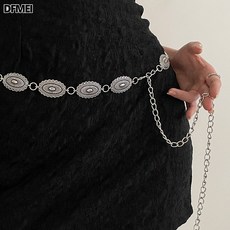 DFMEI 波西米亞復古風腰鏈女精緻手工編織春夏腰帶時尚腰部配飾