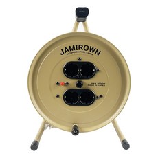 캠핑 릴선 20M 4구 베이지 전기 리드선 캠핑전기선 작업선, 200cm, 1개