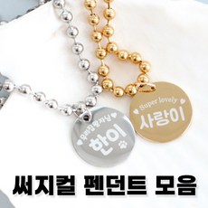 써지컬 펜던트 낱개판매 재료판매 골드 실버 모음 반려동물 목걸이 이름표용 각인용 (각인서비스 없음), 1개