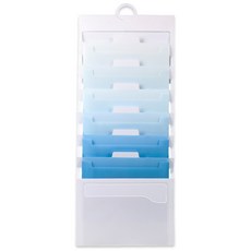 투데이리빙 A4 6단 벽걸이 접이식 아코디언 파일 서류 문서 파일 정리함 보관 저장 포켓 도큐먼트 케이스 인덱스 부착 가능 폴더 봉투 꽂이, 1개, 그라데이션