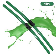 다채로운 색상 와이퍼 컬러 블루 블레이드 자동차 실리콘 한쌍, 1개, D. 그린