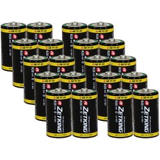 제트킹 망간 D형 건전지 / R20, 20개입, 1개