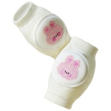 防滑寶寶護膝, 白色, 1套裝