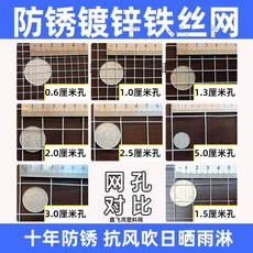 鍍鋅鐵絲網 圍欄養殖網 陽臺鋼絲護欄網, 1個, 1米高*1.5釐米孔*0.7mm粗 每米, N/A