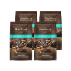 벨기에 부샤드 카라멜&씨솔트 밀크초콜릿, 132g, 4개