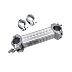 Jiayouy Drum Set Rack Mounting Clamp Metal Straight Drum Rack Expansion Bar Clamp with 2Pcs 0.86in