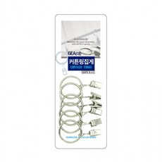 커튼링 집게 대 6EA-R 인테리어소품 커튼용품 봉 고리