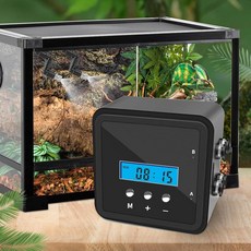 타이머 및 듀얼 펌프가 있는 파충류 미스터 시스템 | 테라리움 팔루다리움 및 식물용 360° 조절 가능한 노즐, 1개