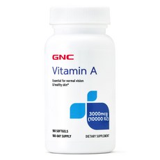 GNC VITAMIN A 10000 IU 180 SOFTGELS 비타민 A 10000 IU(3000mcg) 180정, 1개