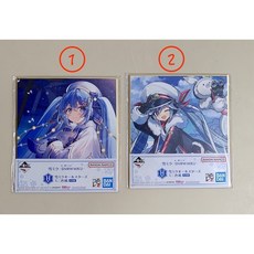 【神祈數位】一番賞 現貨 雪初音 雪未來 色紙 簽名板 H賞, ①左